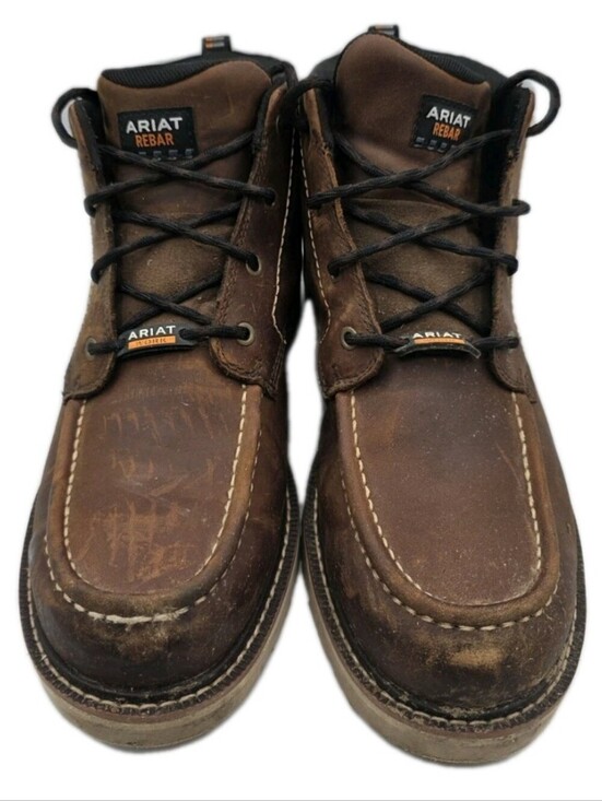Ariat Rebar Lift Chukka Comp Toe Boots Mens Size 11.5 Brown Waterproof Worn 3x main image 13
